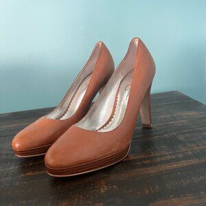 Jessica Simpson Brown Pumps Heels Leather - 9 1/2